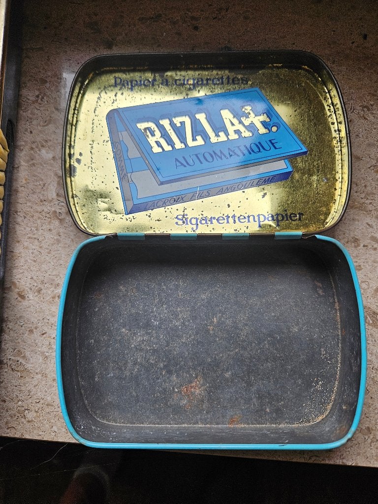 Boîte métallique vintage Rizla, Collections, Enlèvement