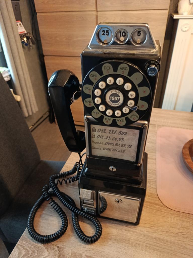 oude telefoon, Ophalen