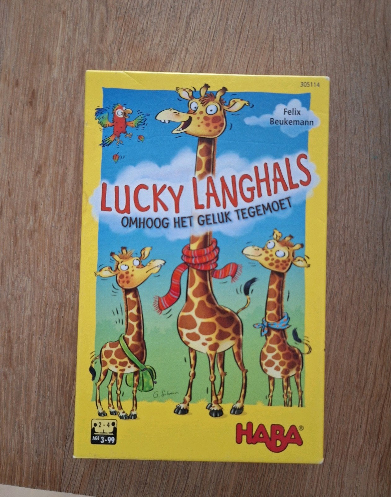 Lucky Langhaks gezelschapsspel Haba, Ophalen