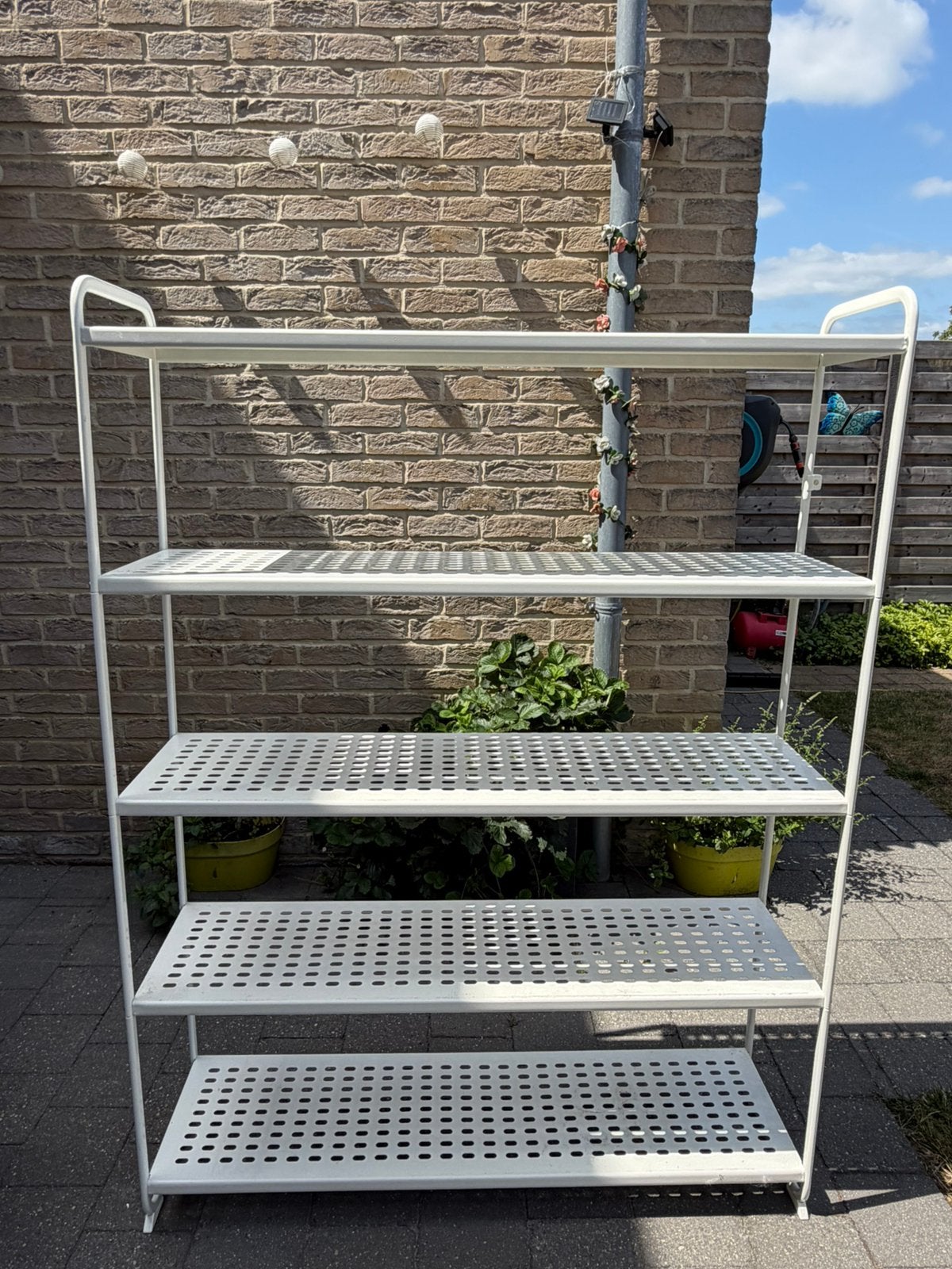 Degelijk metalen rek van ikea, Ophalen, Gebruikt