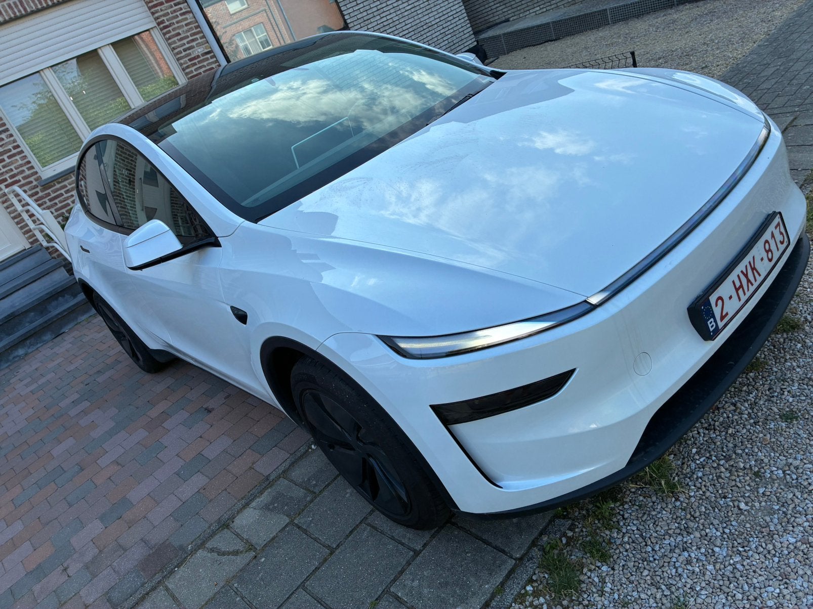 Tesla y awd premium, Automaat, Zwart, Wit, Leder