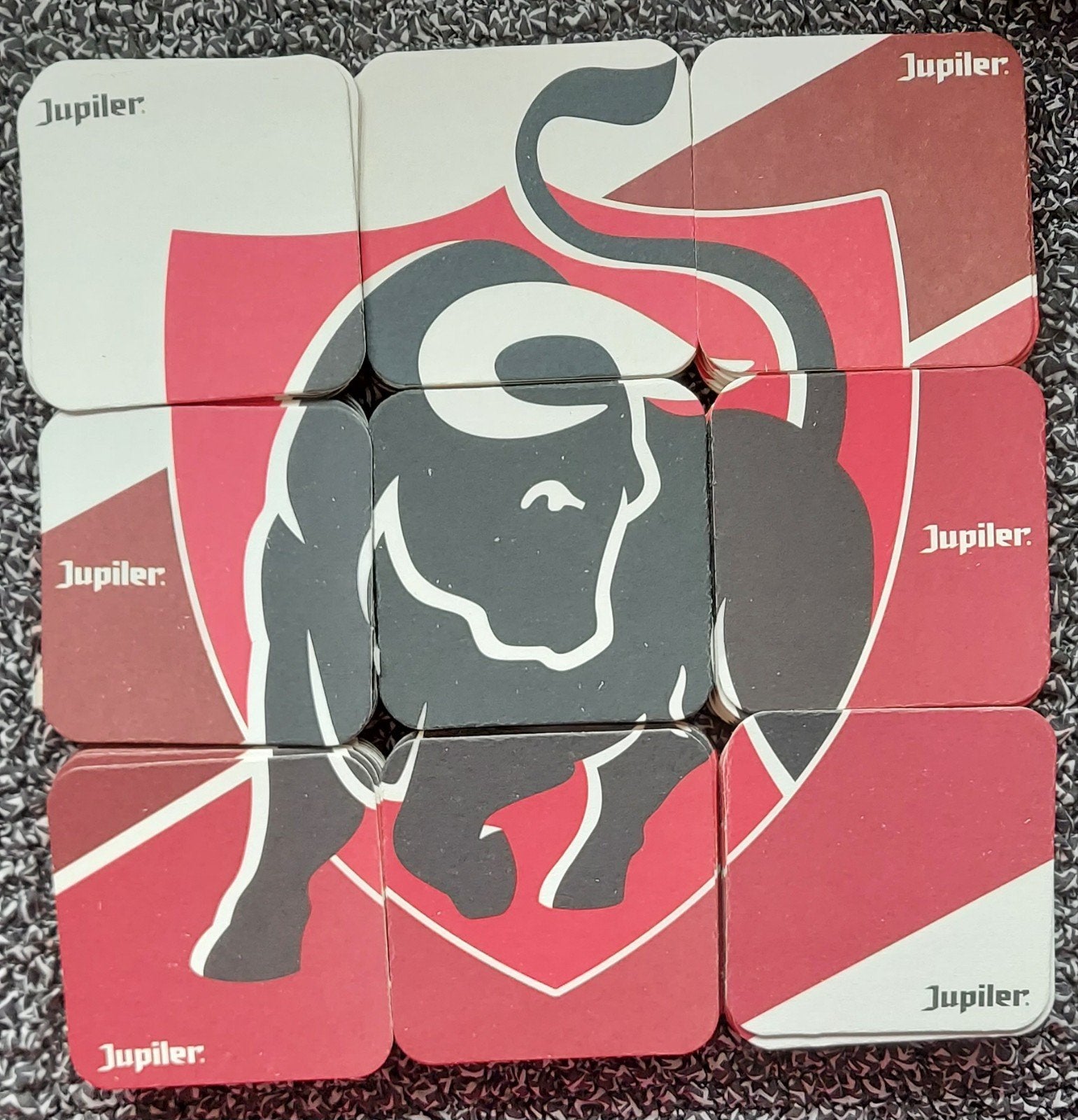 puzzle 9 sous bocks neufs jupiler, Computers en Software, Muismatten, Ophalen of Verzenden