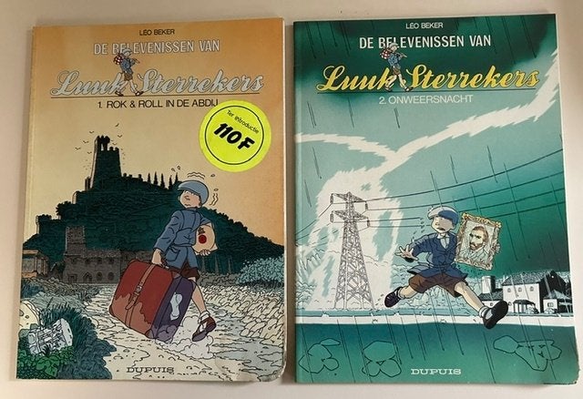 LOT 5x EERSTE DRUK STRIPS LUUK STERREKERS MINDERE STAAT, Plusieurs BD, Enlèvement ou Envoi, Utilisé, Leo BEKER