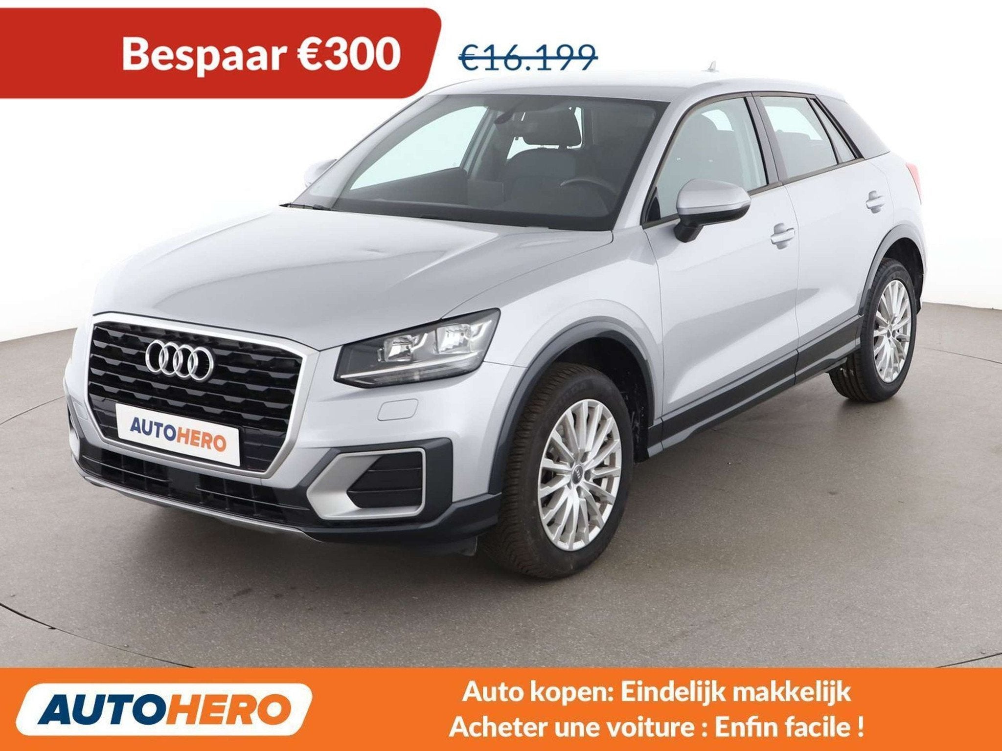 Audi Q2 1.4 TFSI ACT Design (année de construction 2017), Argent ou Gris, Achat, Rétroviseurs électriques, Noir