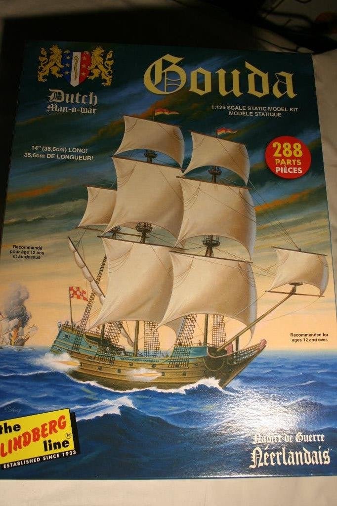 Lindberg HL204/06 1/125 Gouda Dutch Man-o-War, Enlèvement ou Envoi, Comme neuf, 1:50 à 1:200