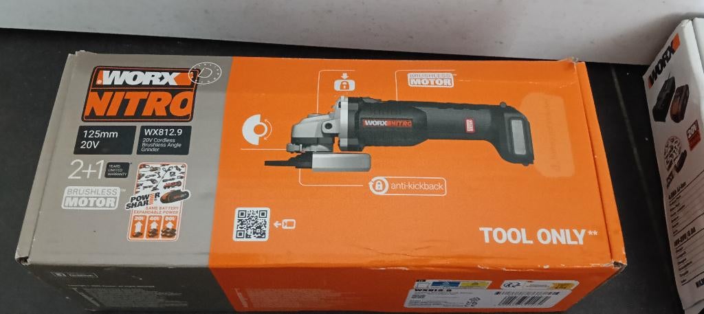 Worx nitro  wx812.9  20 v slijpmachine nieuw, Doe-het-zelf en Bouw, Ophalen, Nieuw