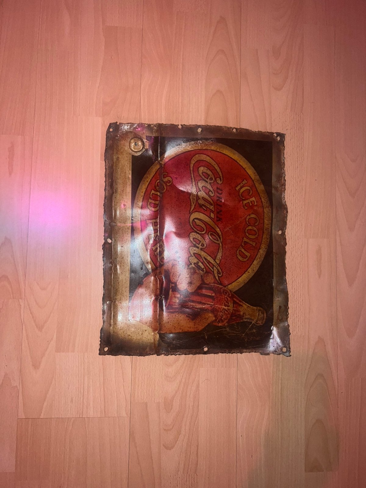 Vintage coca cola bord, Verzamelen, Ophalen of Verzenden, Zo goed als nieuw, Overige typen