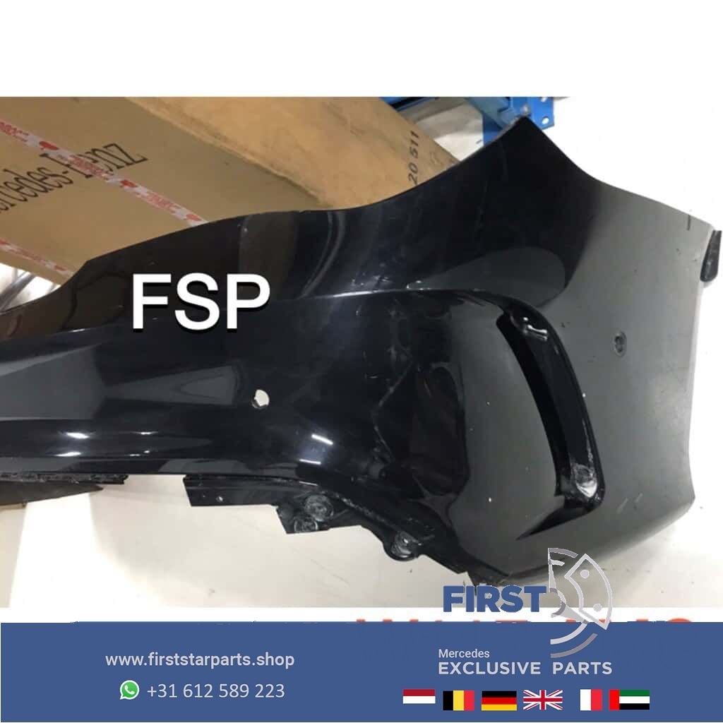 W117 X117 CLA AMG Facelift Achterbumper zwart 2013-2019 PDC, Gebruikt, -, Ophalen of Verzenden, Achter