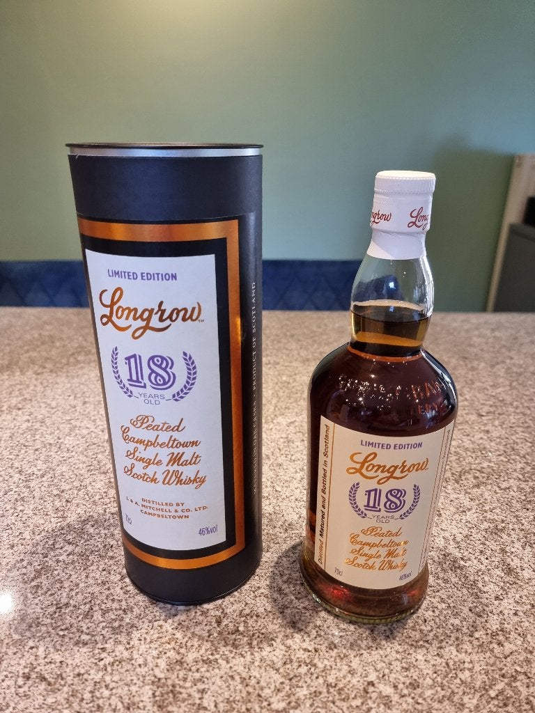 whisky longrow 18 ans de 2021, Collections, Vins, Neuf, Autres régions, Enlèvement ou Envoi, Pleine
