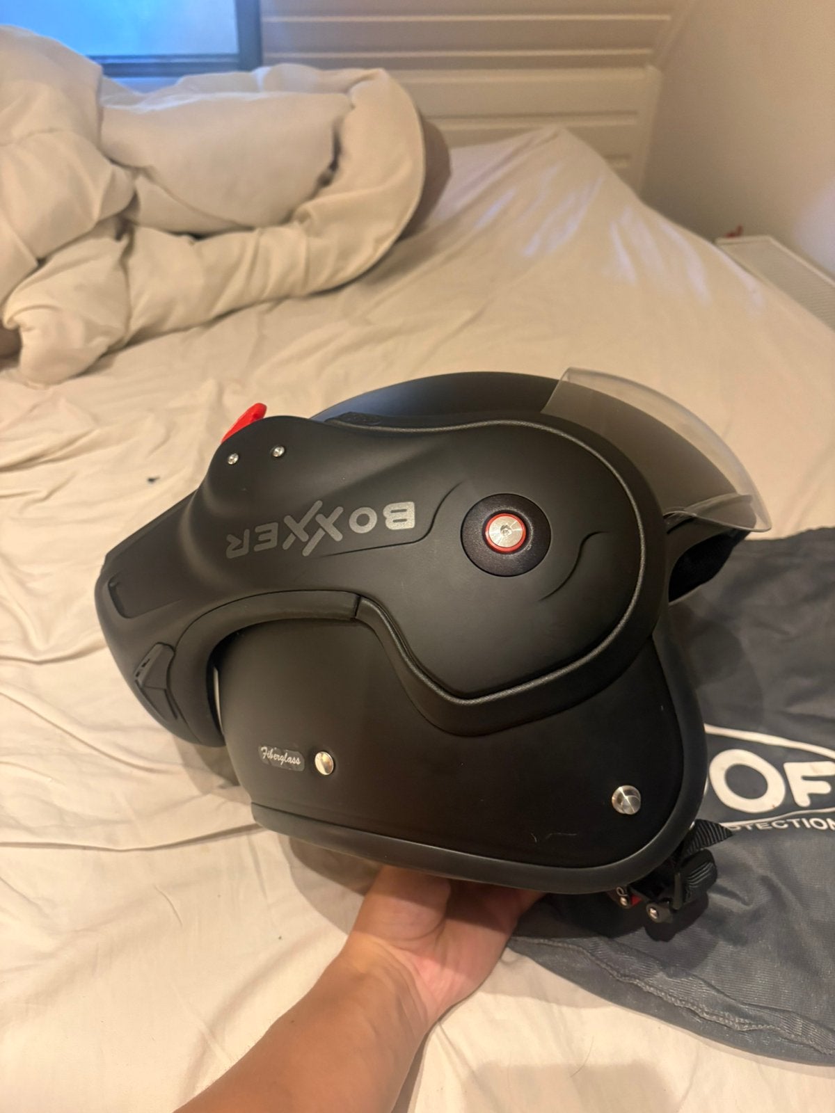 Boxer helm, Ophalen, Zo goed als nieuw
