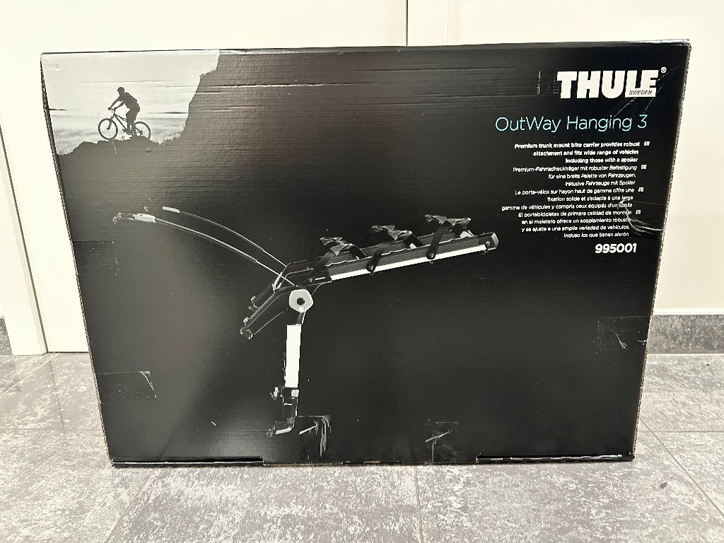 Fietsendrager Thule OutWay Hanging 3, Ophalen, 3 fietsen of meer, Nieuw, Achterklepdrager
