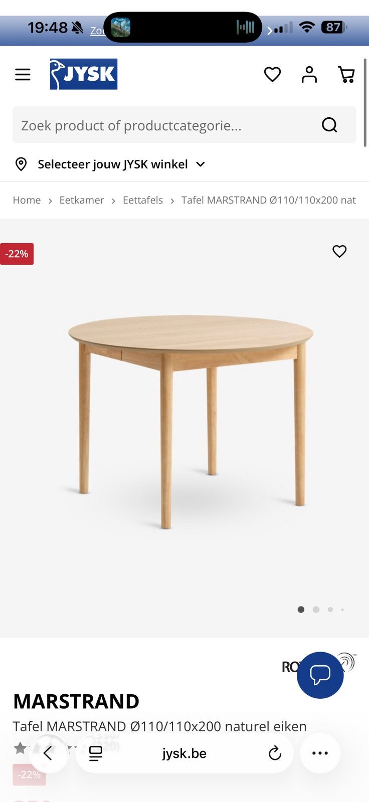 Tafel uitrekbaar., Ophalen, Zo goed als nieuw
