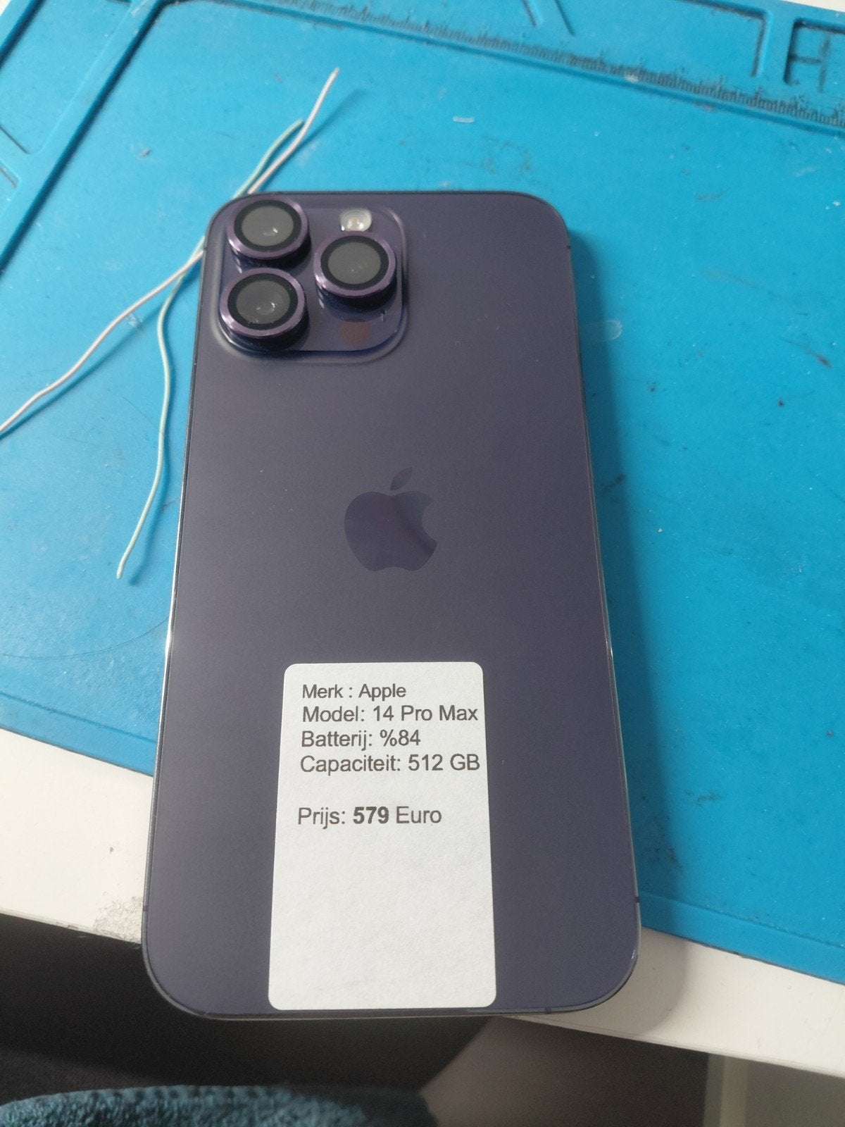 14 pro max 512gb %84, Télécoms, Téléphonie mobile | Housses, Coques & Façades | Apple iPhone, Enlèvement ou Envoi