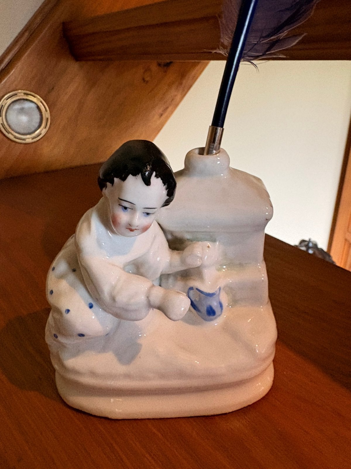 Decoratief inktpot limoges, Verzamelen, Ophalen, Zo goed als nieuw