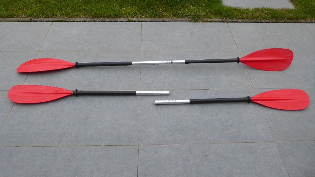 Gumotex deelbare peddels 2 st., Watersport en Boten, Peddels, Ophalen of Verzenden, Zo goed als nieuw