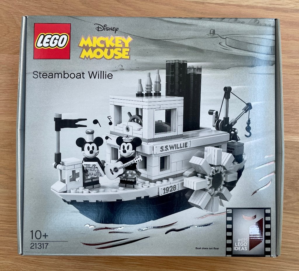 LEGO Ideas 21317 Steamboat Willie – MISB, Neuf, Lego, Ensemble complet, Ideas