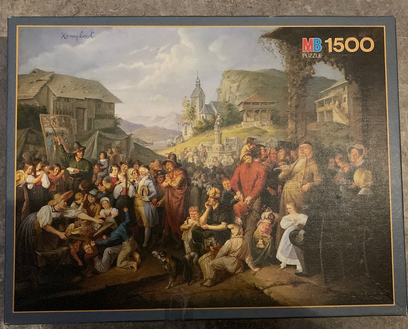 Vintage MB puzzel 1500 stukken, Enlèvement, Comme neuf
