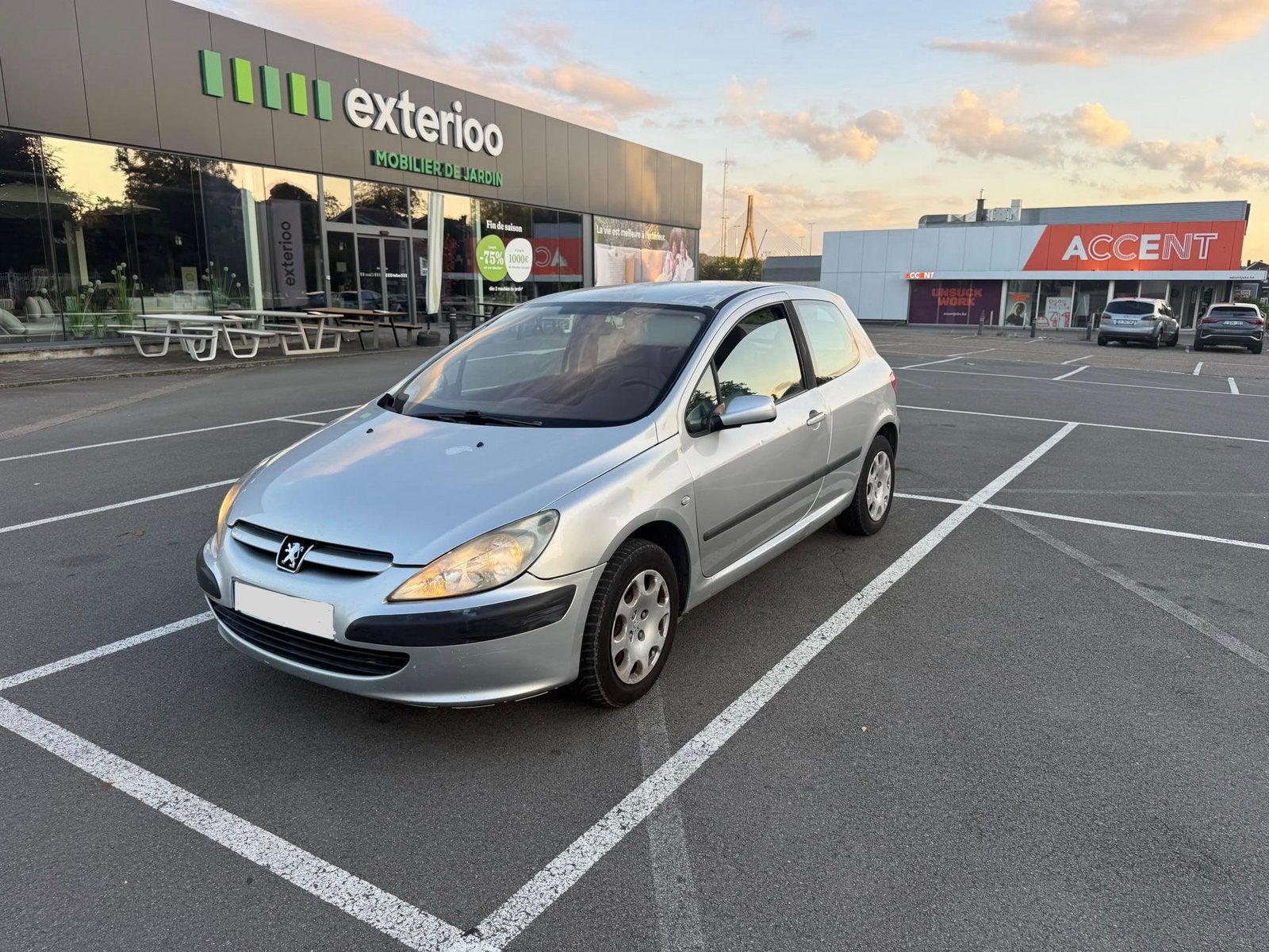 Peugeot 307 ct valable, Auto's, Voorwielaandrijving, Stof, Grijs, Particulier