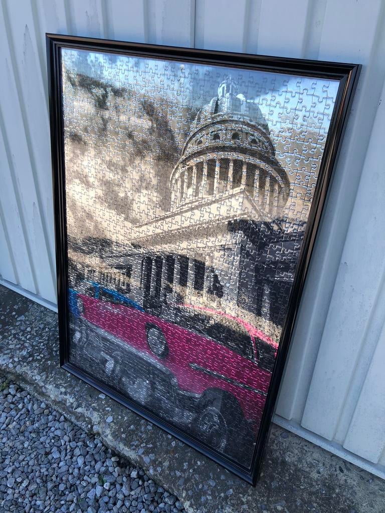 Tableau puzzle encadré clemonti platinium.cuba 1000 pièces, Ophalen, Zo goed als nieuw