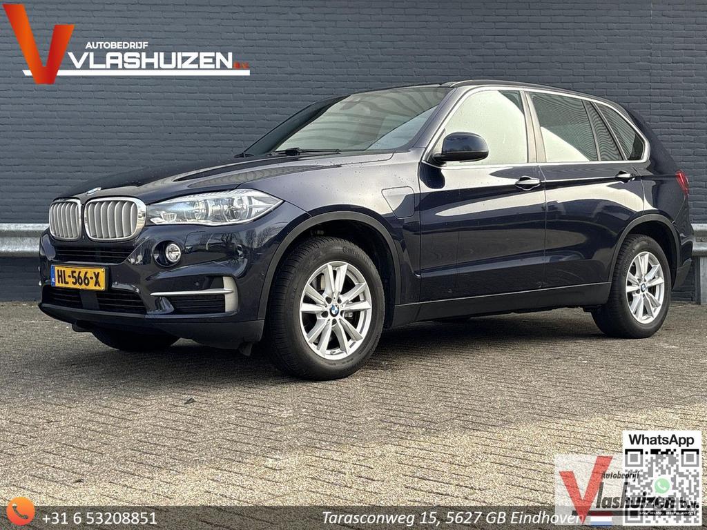 BMW X5 xDrive40e High Executive | Leder | Climate | Cruise |, Auto's, BMW, Automaat, 77 g/km, Blauw, Navigatiesysteem