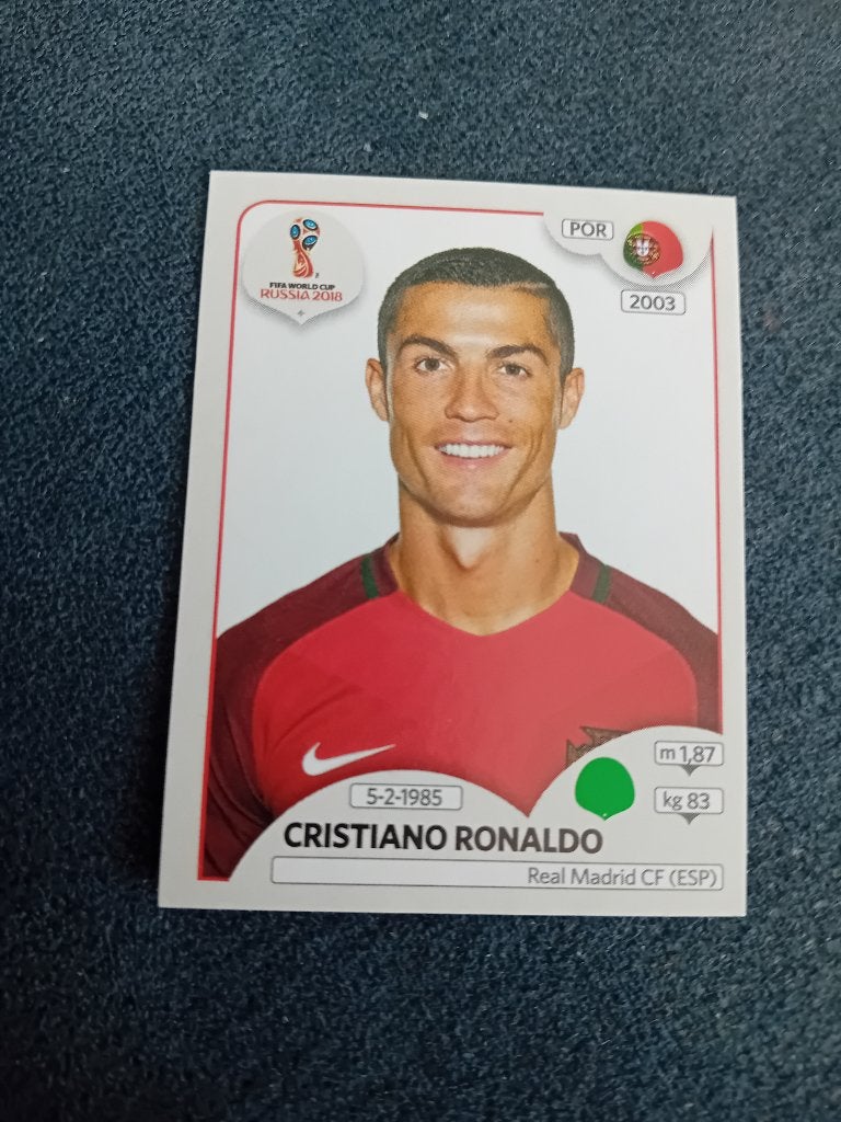 panini sticker WK Rusland 2018 Ronaldo, Enlèvement ou Envoi, Neuf, Autocollant