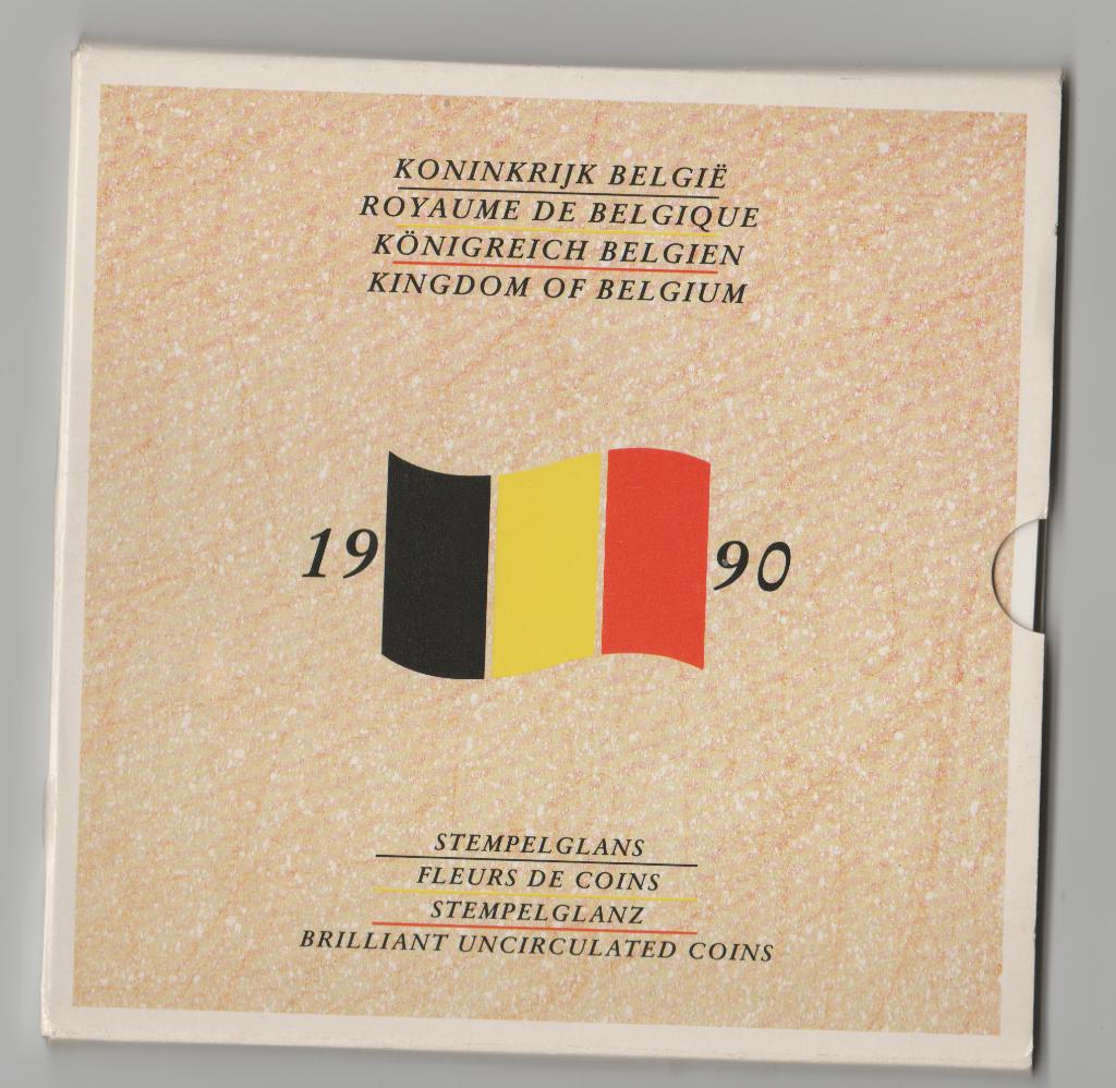 MUNTENSET 1990 BELGIE, Ophalen, Setje