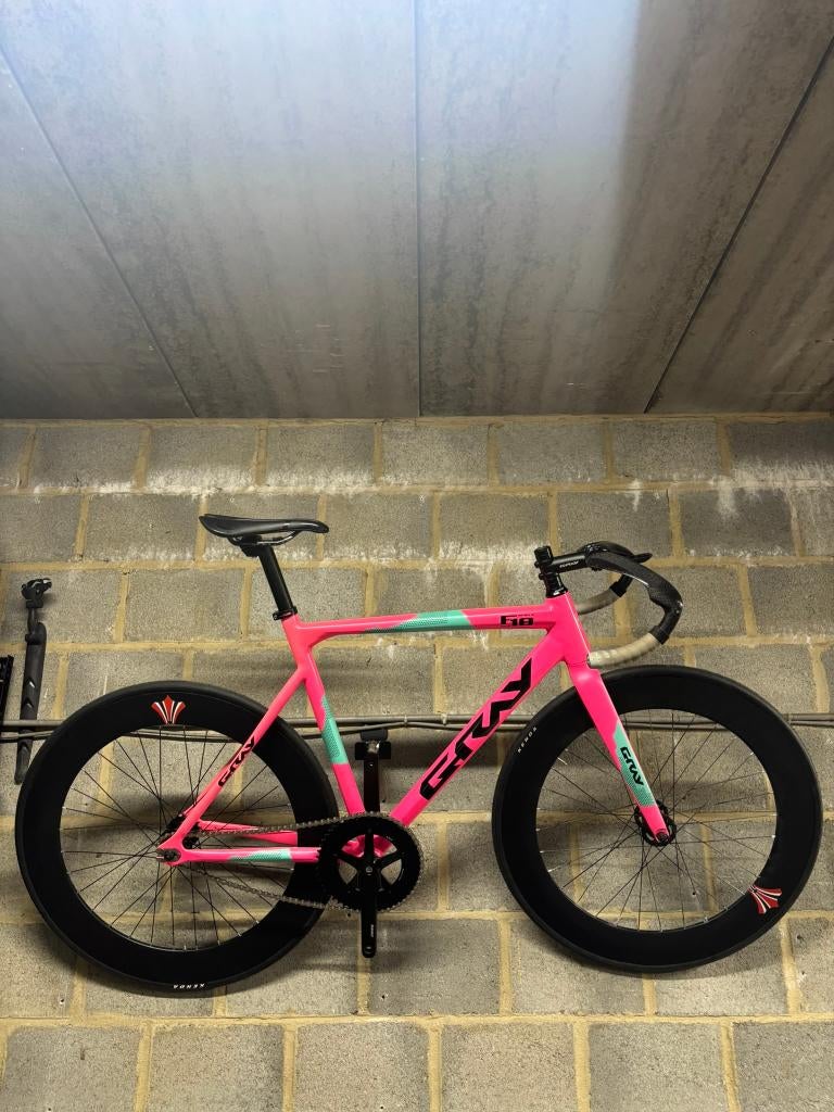 Pistefiets - Fixie Gray F18, Fietsen en Brommers, Aluminium, Zo goed als nieuw, 53 tot 57 cm, Ophalen