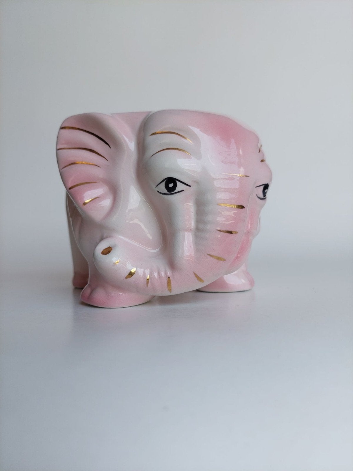 Vintage roze olifant bloempotje, Tuin en Terras, Ophalen
