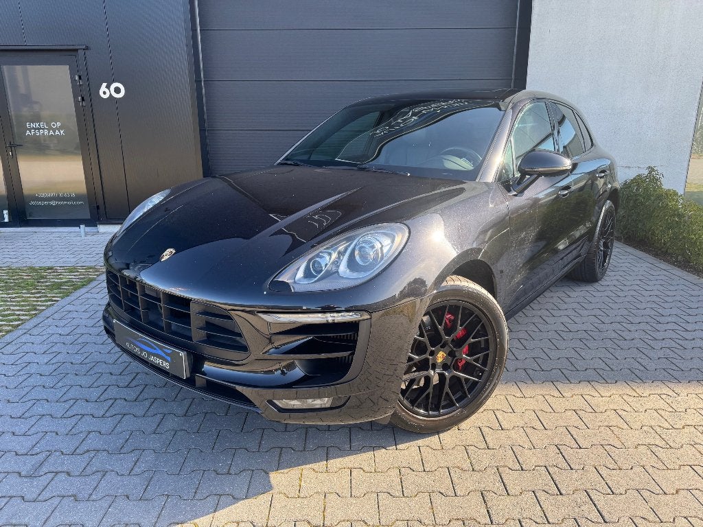 Porsche Macan Turbo 3.6 V6 / 400 pk, Auto's, Porsche, Automaat, Zwart, Leder, Bedrijf