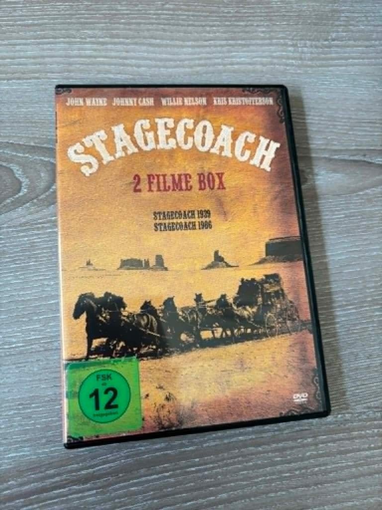 Stagecoach, 2 film box, de versie van 1939 en die van 1986, CD & DVD, DVD | Classiques, À partir de 6 ans, Import, Enlèvement ou Envoi