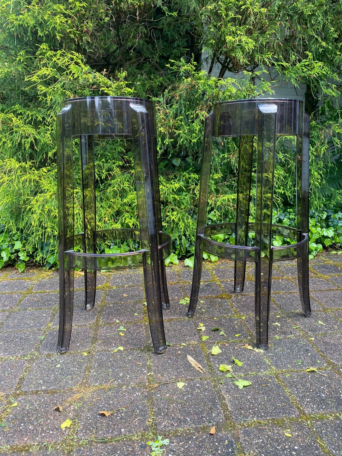 Set 2 barkrukken Charles Ghost-Kartell/Philippe Starck, Ophalen, Gebruikt