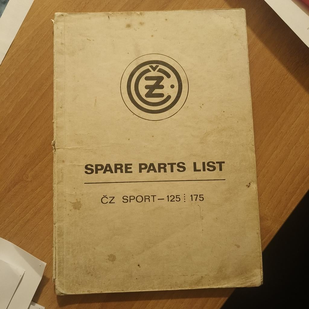 CZ spare parts list 1976, Ophalen of Verzenden