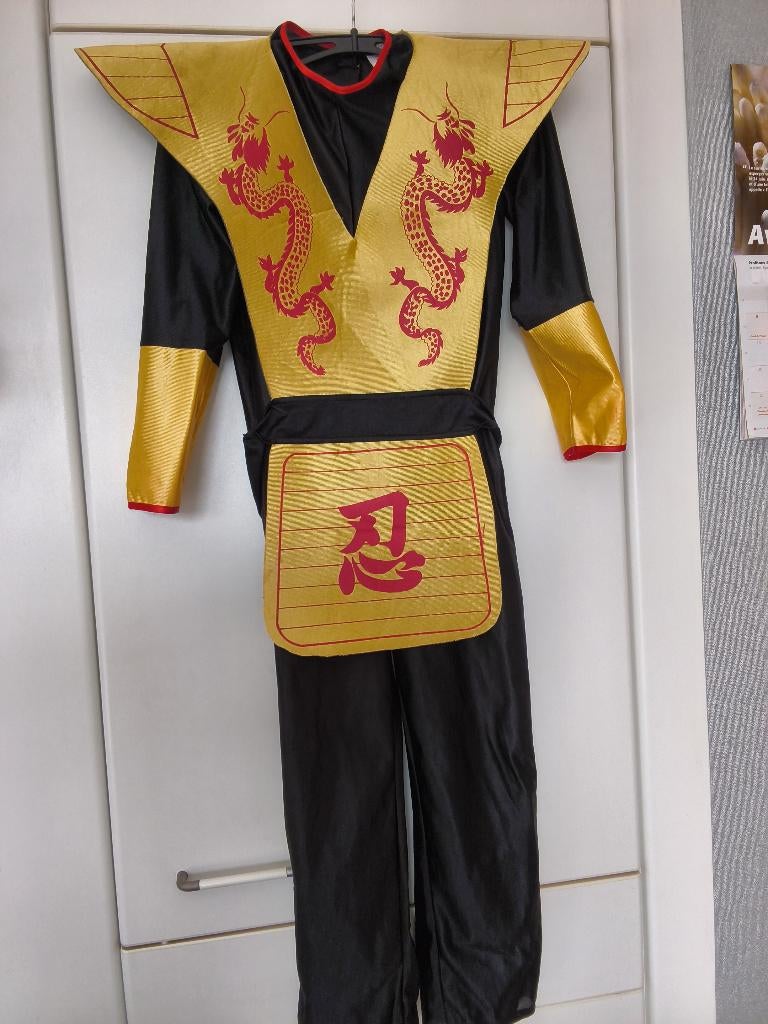 Kinderkostuum Samurai /Ninja /T. combinatie 8-10 jaar, Kinderen en Baby's, Carnavalskleding en Verkleedspullen, Ophalen of Verzenden