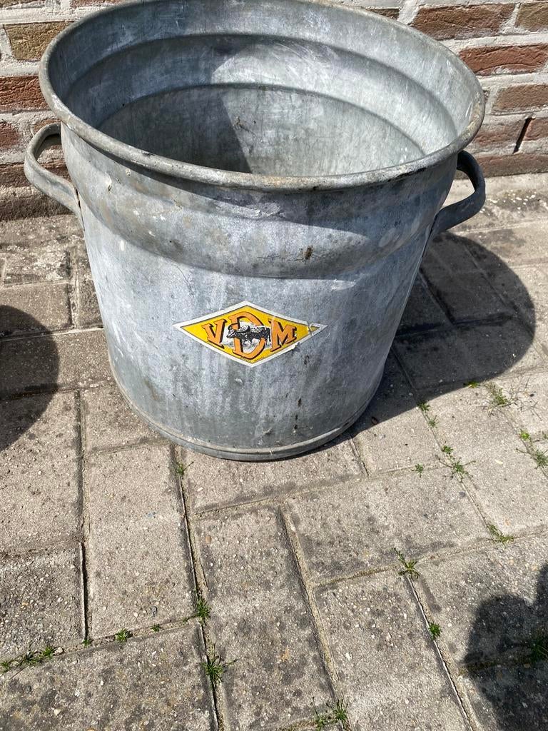 Oude zinken bassin teil, Minder dan 75 liter, Ophalen, Zo goed als nieuw, Metaal