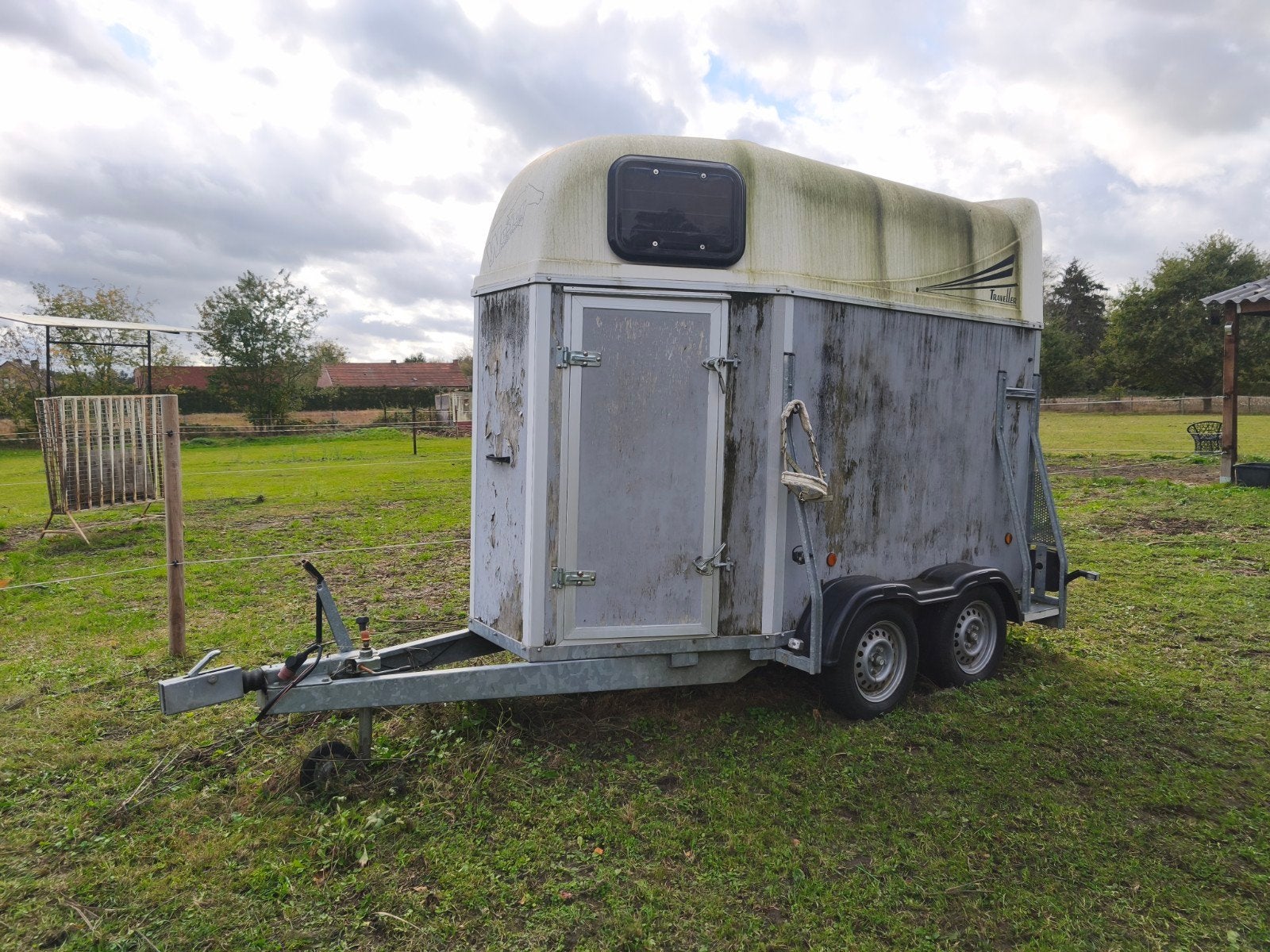 1.5 paardstrailer te koop, Ophalen, Gebruikt, 1½-paards trailer