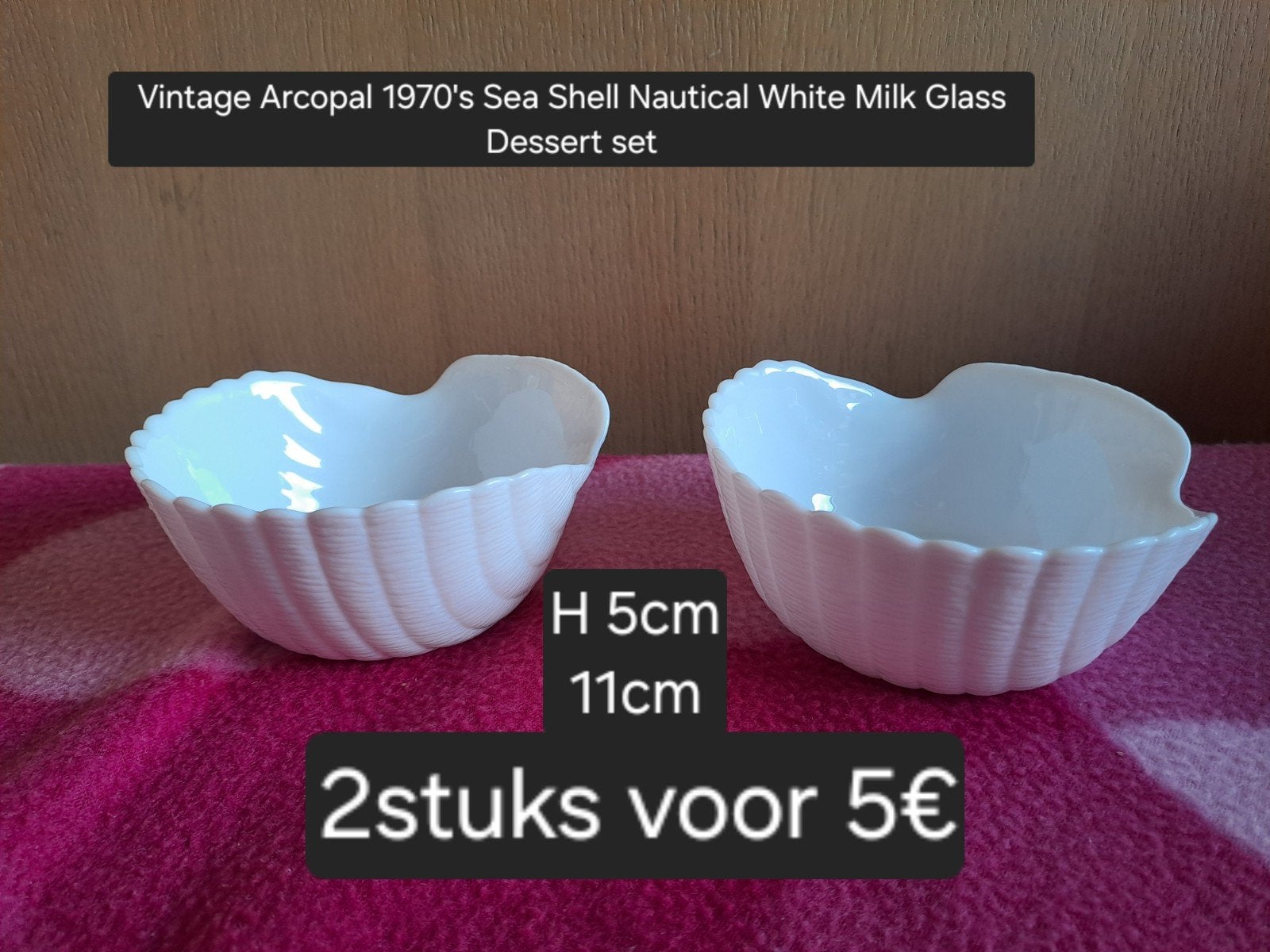Vintage Arcopal 1970's Sea Shell, Antiek en Kunst, Ophalen of Verzenden