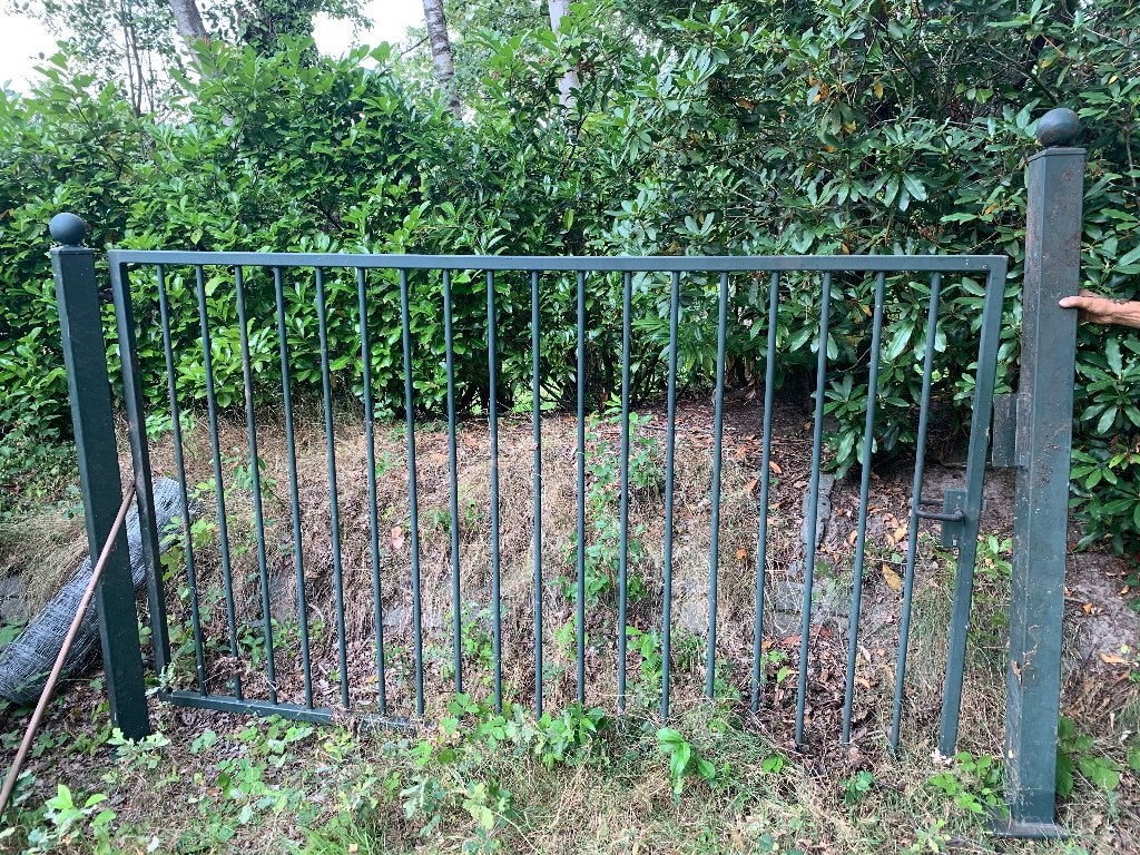 Metalen poort 300x180, Tuin en Terras, Ophalen, Gebruikt, 150 tot 200 cm, IJzer