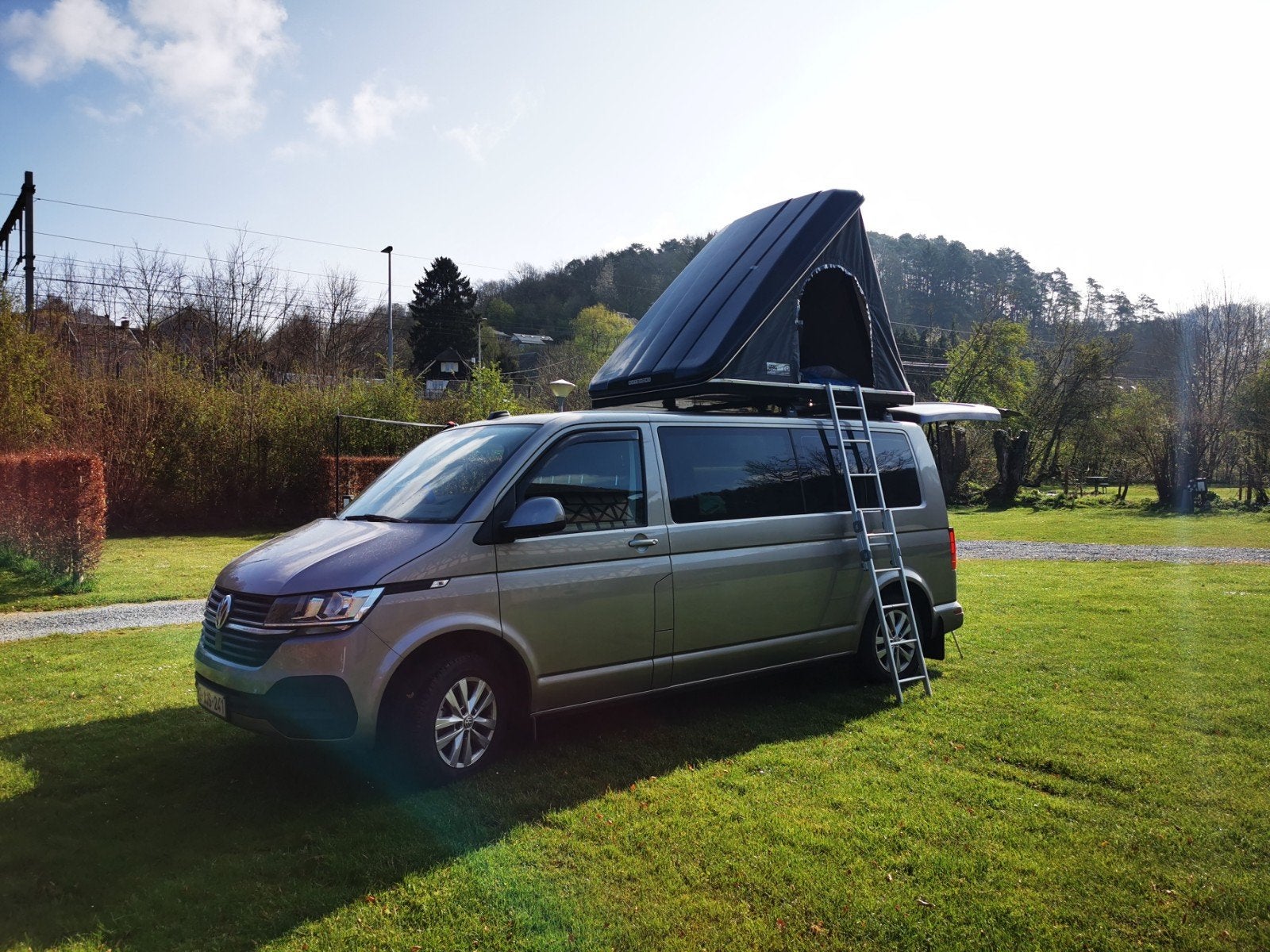 Vw Transporter T6.1 LWB Camper. Autom 2.0 - 150pk - 78700km, Caravans en Kamperen, Mobilhomes, Automaat, Buscamper of Camperbus