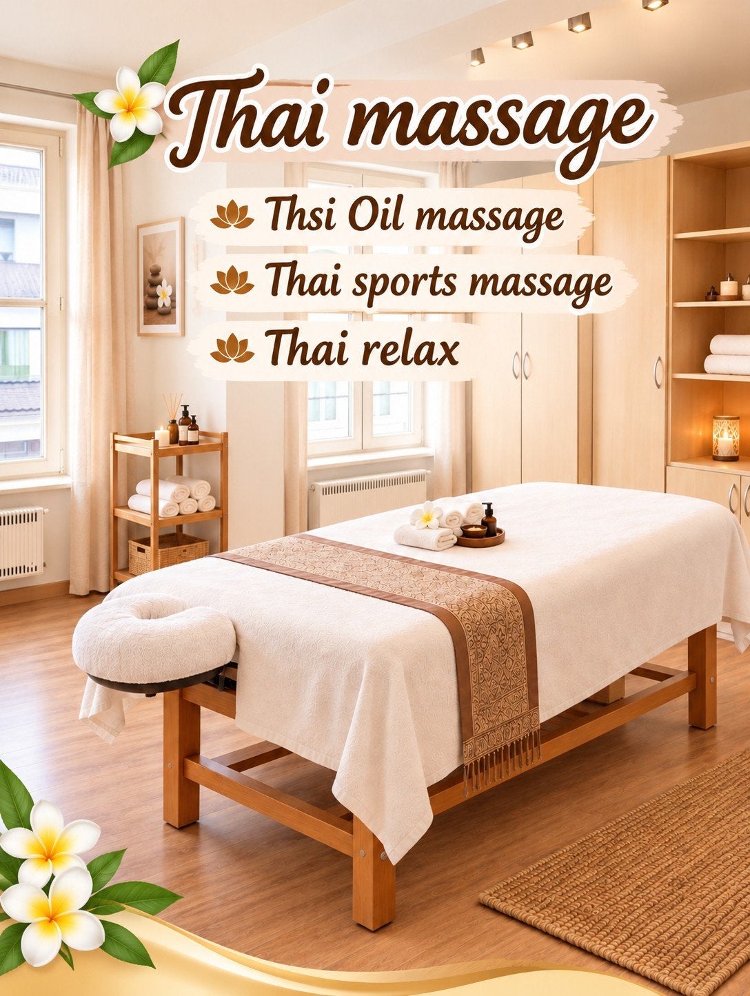 Thai massage, Massage relaxant