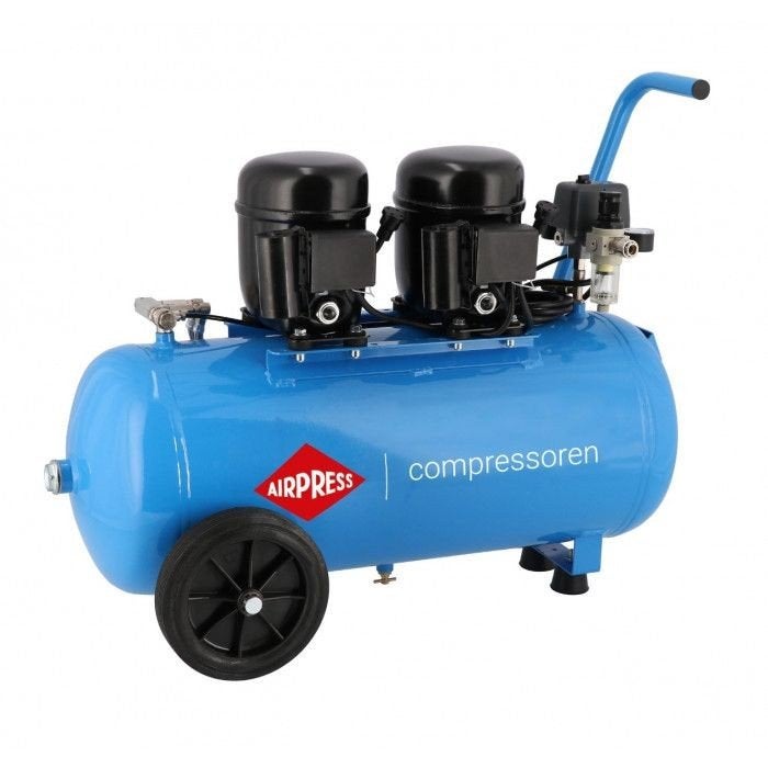 Stille compressor Airpress L 100-50 (50L / 8 ba, Ophalen, Gebruikt, 6 tot 10 bar, Geluidgedempt