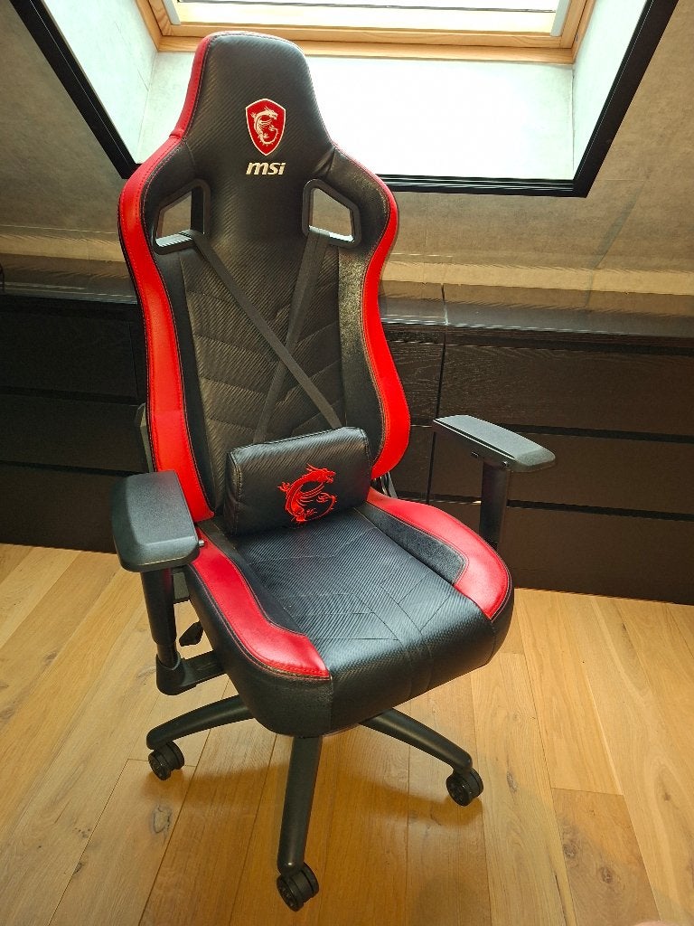 MSI gaming chair, Ophalen, Bureaustoel, Rood, Ergonomisch