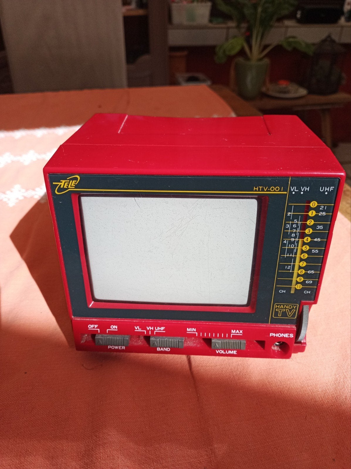 vintage tv, met adapter, Audio, Tv en Foto, Televisies, Ophalen, Gebruikt, Minder dan 40 cm