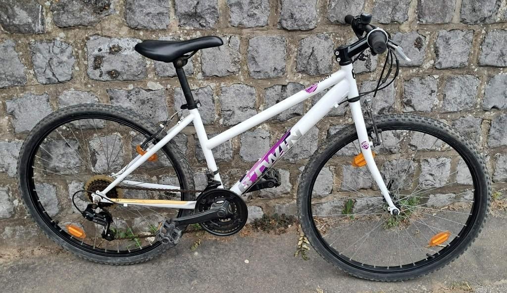 B'Twin Rock Rider 300 fiets - 26' - kind, Fietsen en Brommers, Gebruikt, Velgrem, B-Twin, Versnellingen