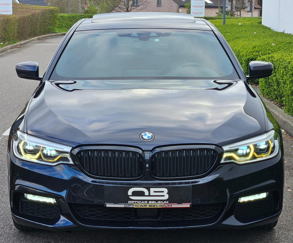 *** Bmw 520 d - M Pack - 2018 - Full option - Garantie ***, Automaat, 1995 cc, Blauw, 140 kW