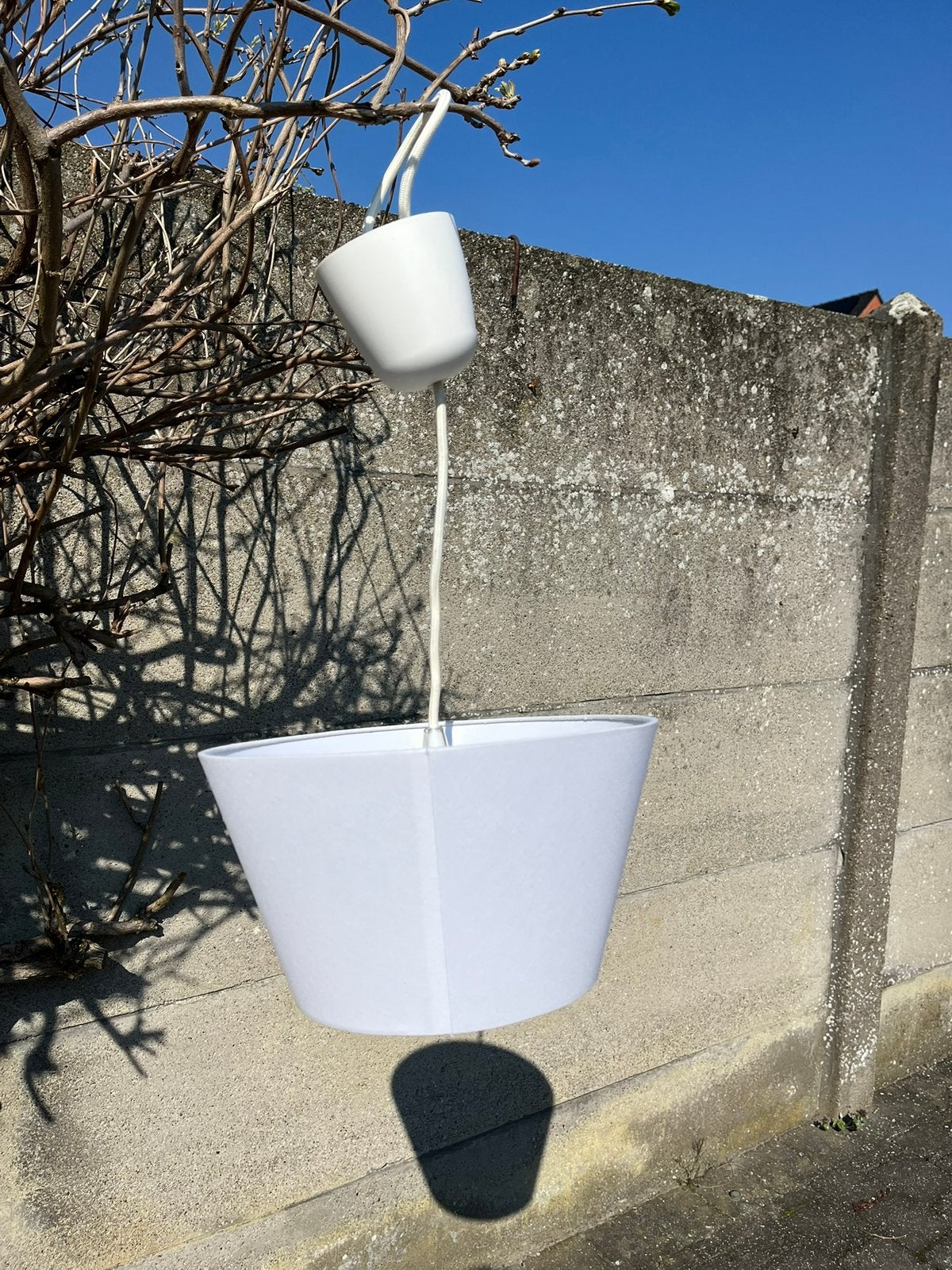 Witte lampenkap - ikea, Ophalen, Gebruikt