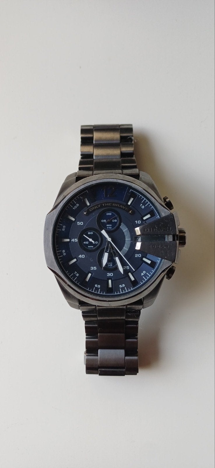 Montre Diesel Mega Chief DZ4329, Bijoux, Sacs & Beauté, Montre-bracelet, Autres marques, Enlèvement ou Envoi, Acier