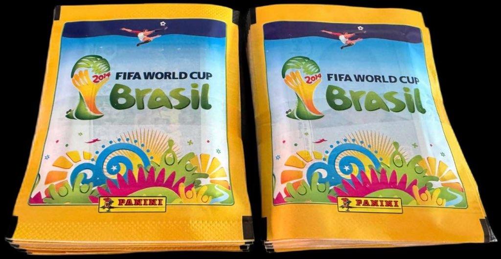 Panini WK 2014 Brazilië Zakjes 50x Brasil, Verzamelen, Verzenden, Nieuw, Poster, Plaatje of Sticker