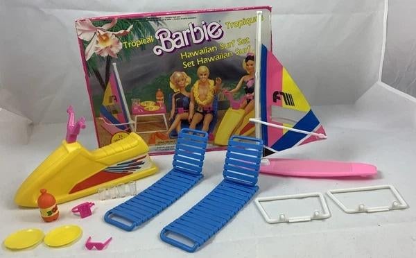 Ensemble pop vintage des années 80 de Barbie Tropical Surf P, Envoi, Comme neuf, Fashion Doll