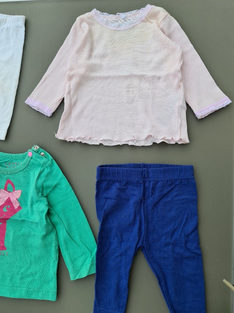 roze longsleeve, t-shirt 2-4m/62cm, Ophalen, Zo goed als nieuw