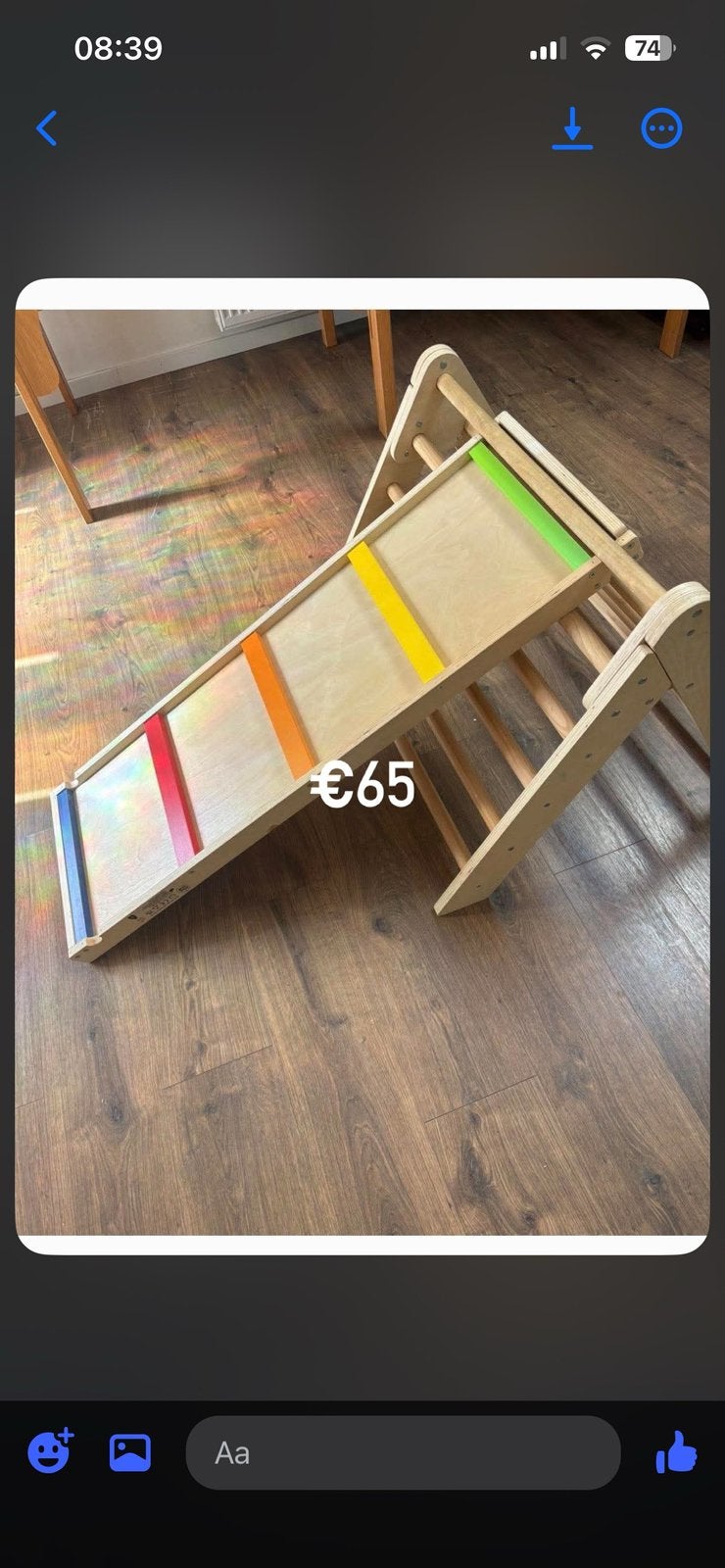 Klimrek met glijbaan, Ophalen, Zo goed als nieuw